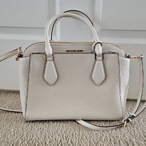 Michael Kors Cream Satchel Bag